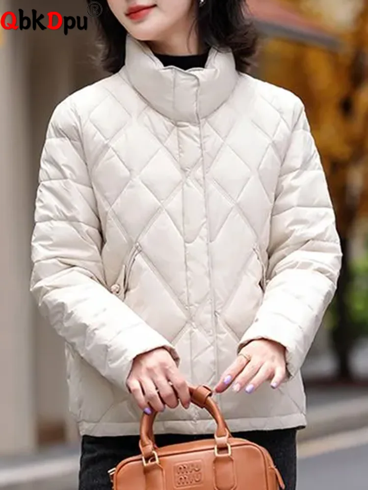 

Winter Warm Thicken Outerwears Women Casual Single Breasted Jackets Korean Fashion Zipper Long Sleeve Solid Chaquetas Blusas New