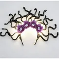 purple rose headband