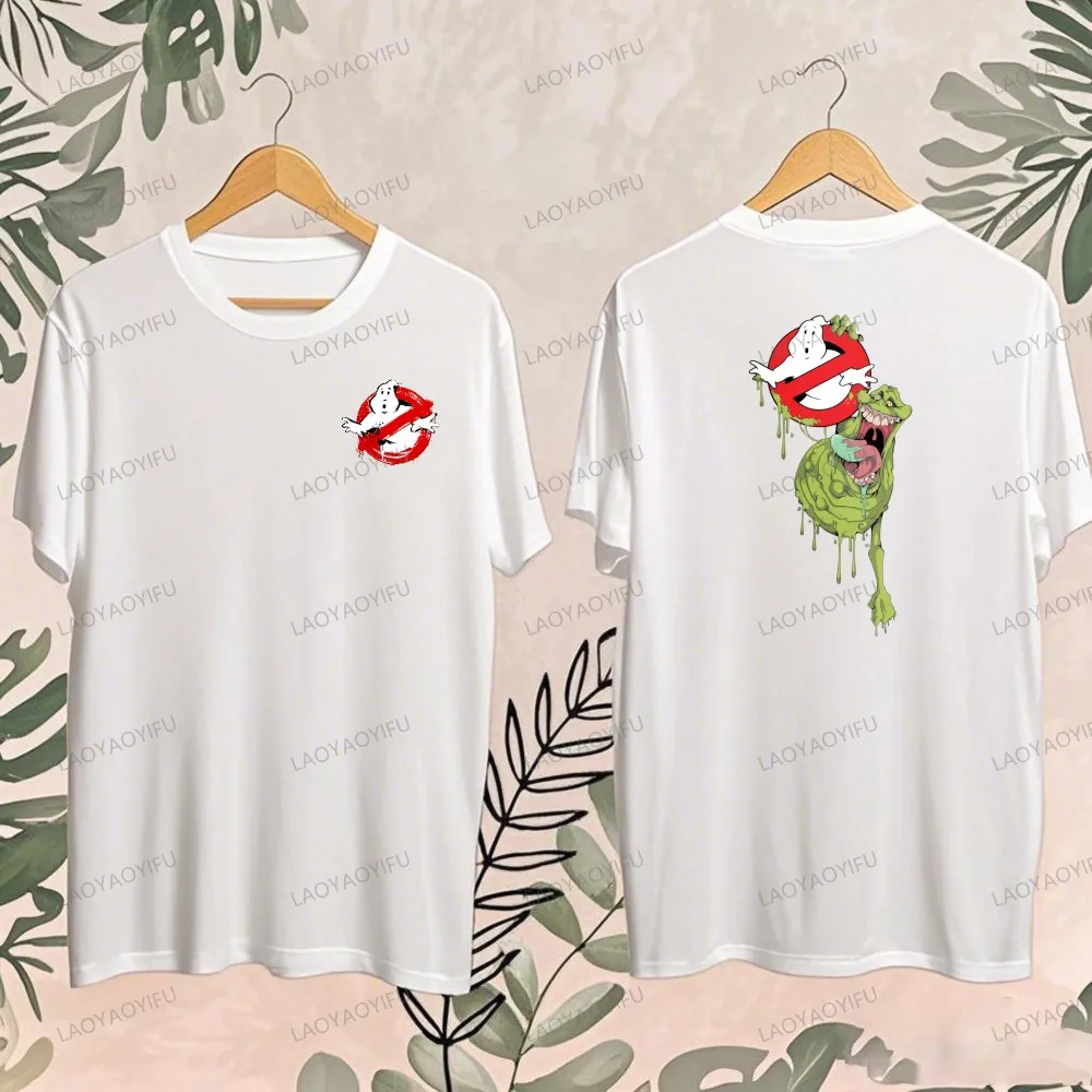 Retro Movie Ghostbusters Grafik-T-Shirt, Unisex, O-Ausschnitt, lässig, kurzärmelig, Baumwolle, lustige 80er-Jahre-Nostalgie, modische Streetwear – Detail 5