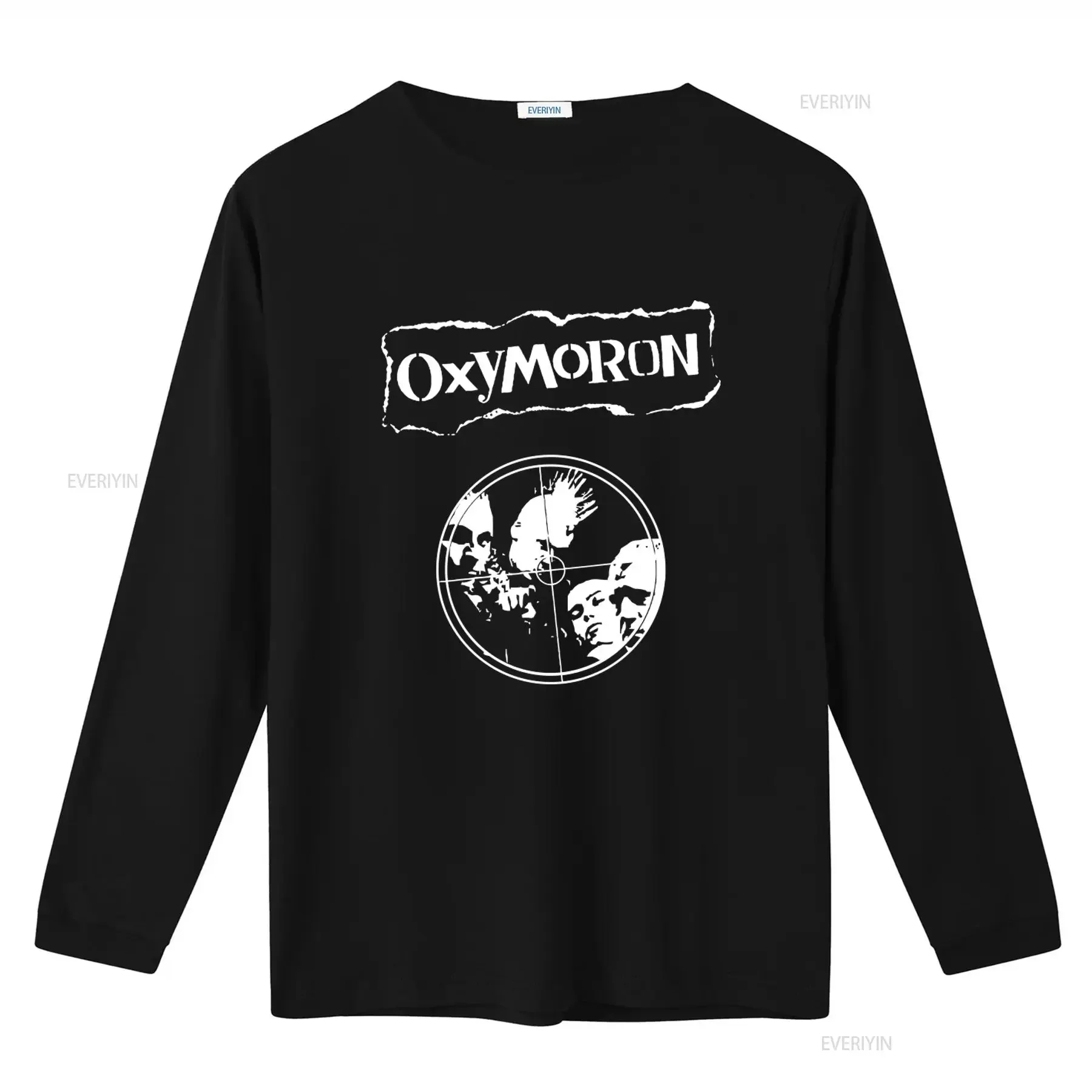 Stylish Screen Oxymoron Punk Rock T Shirt vintage Washed streetwear homme Soft designer clothes Unisex Comfortable Breathable