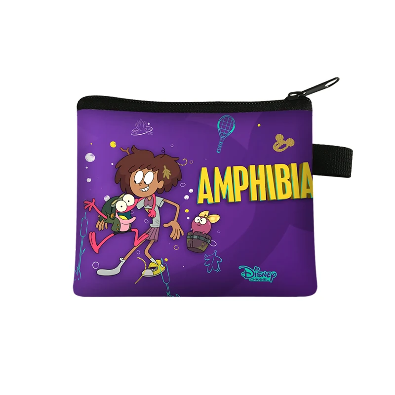 

Amphibia Coin Purse Boys Girls Storage Bag Woman Shopping Portable Coin Bag Wallet ID Credit Card Bag Gift