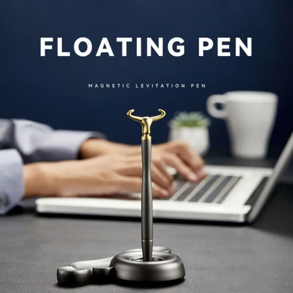 Imagem -02 - Magnetic Levitating Fidget Pen Presente Personalizado do Negócio Livremente Escritório Floating Pen Novo Não Queda