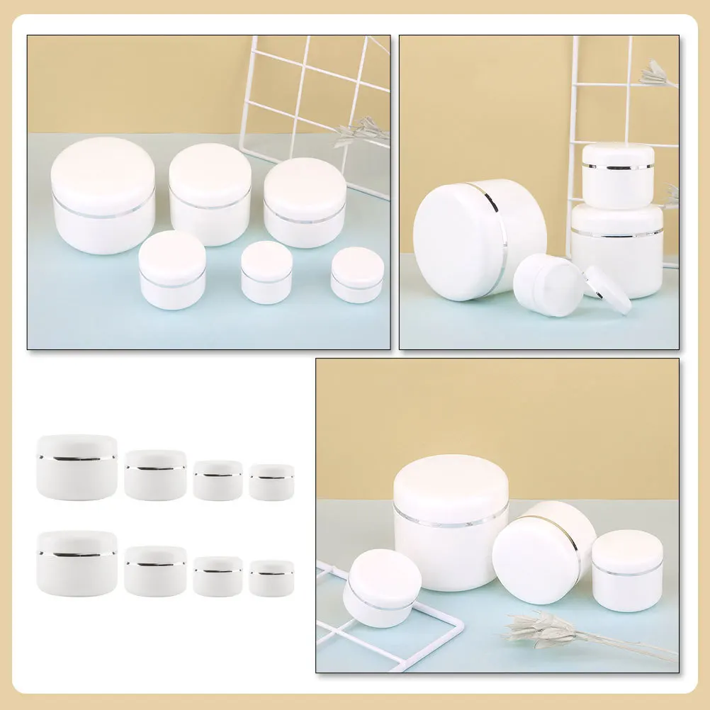 

8Pcs Multi-Function Cream Jars Leak-Proof Refillable Lotion Bottles Portable Travel Storage Cream Jars for Travel