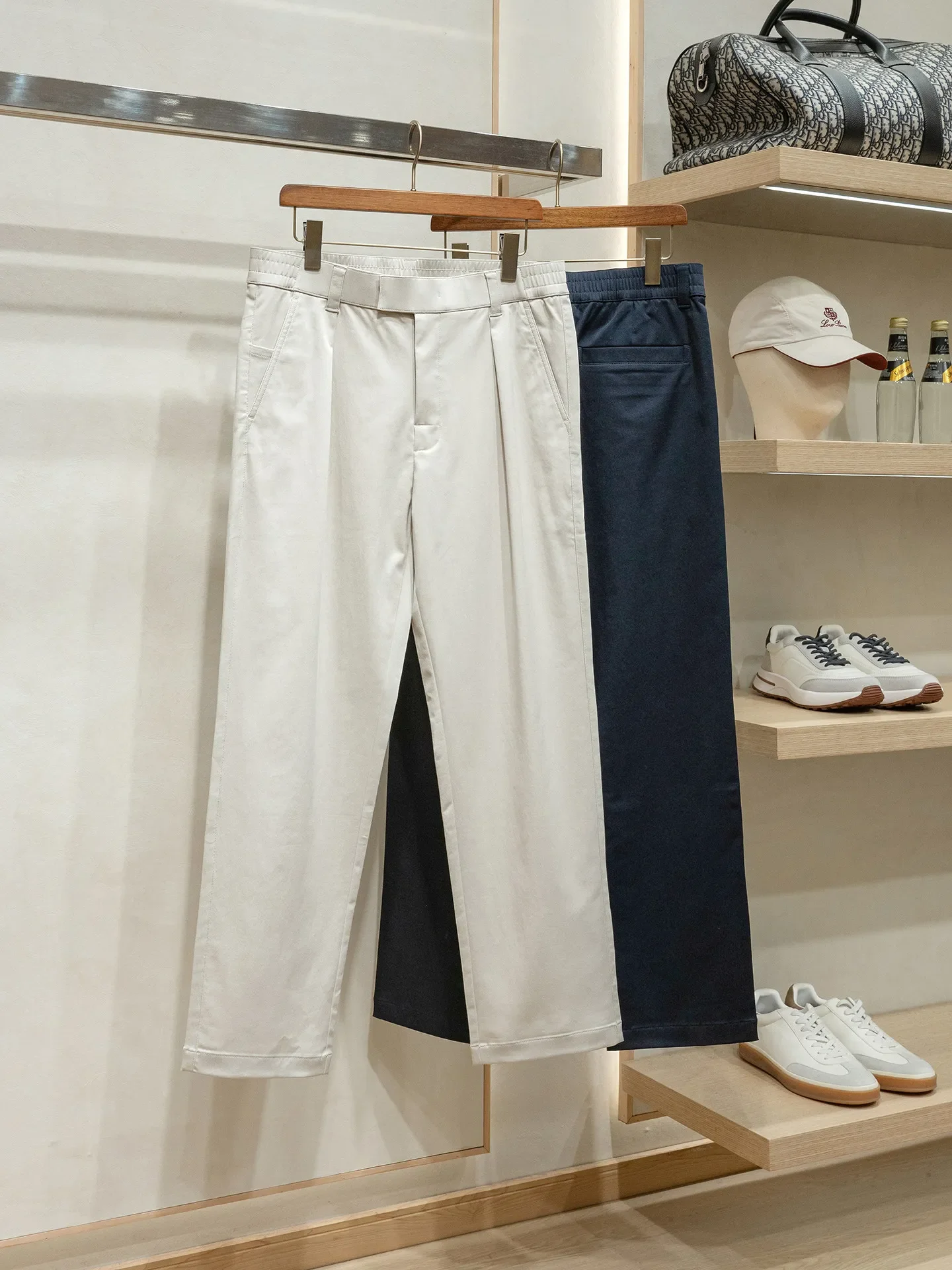 "Lyocell + Cotton" Old Money Men's Thin Anti-Wrinkle Straight Casual Pants