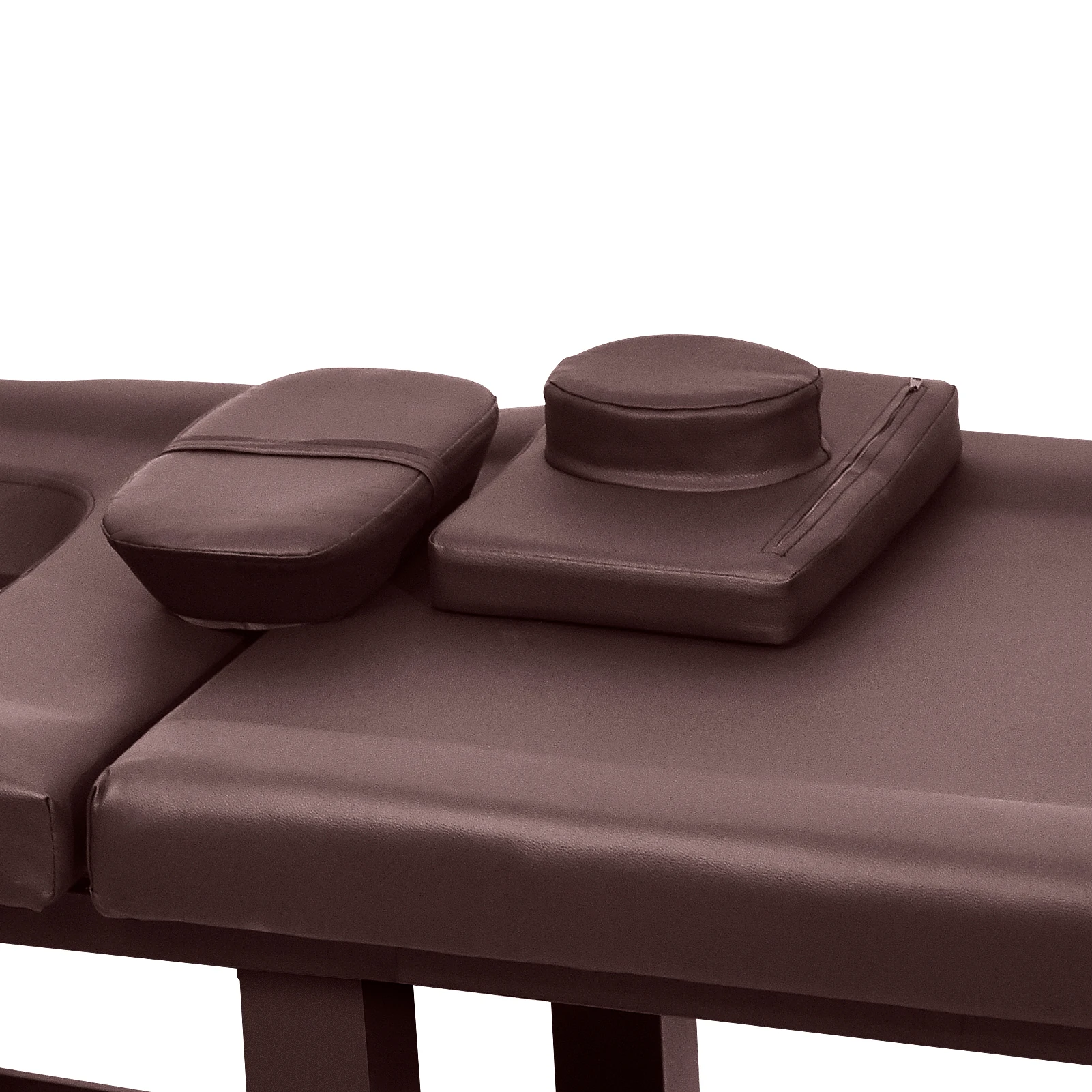 Cama facial para esteticista de 27,5 pulgadas de ancho x 73 pulgadas de largo, mesa de masaje estacionaria de cuero PU con estructura de metal para clínicas dermatología, spas médicos