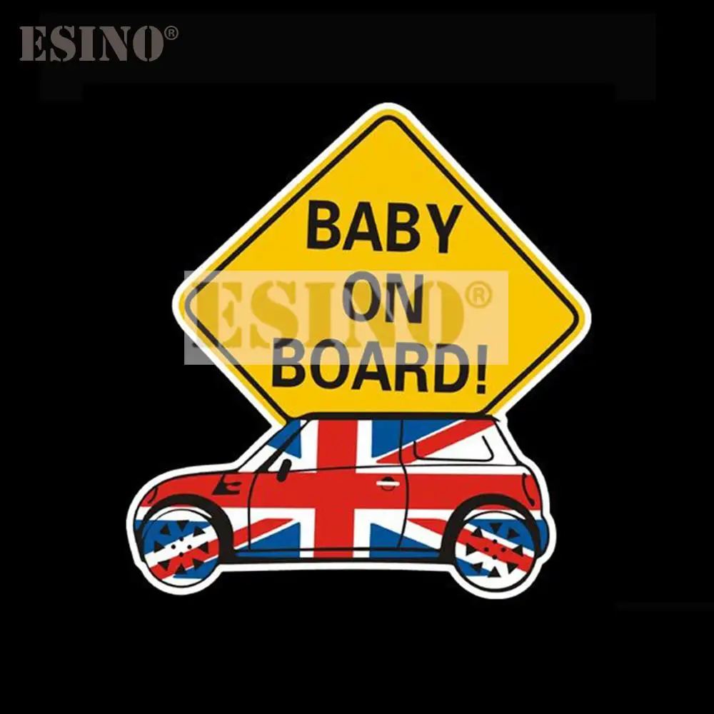 Car Styling Lovely Decorative Decal Baby On Board Creative Sticker for Mini Cooper Clubman Roadster Countryman Paceman Coupe jcw