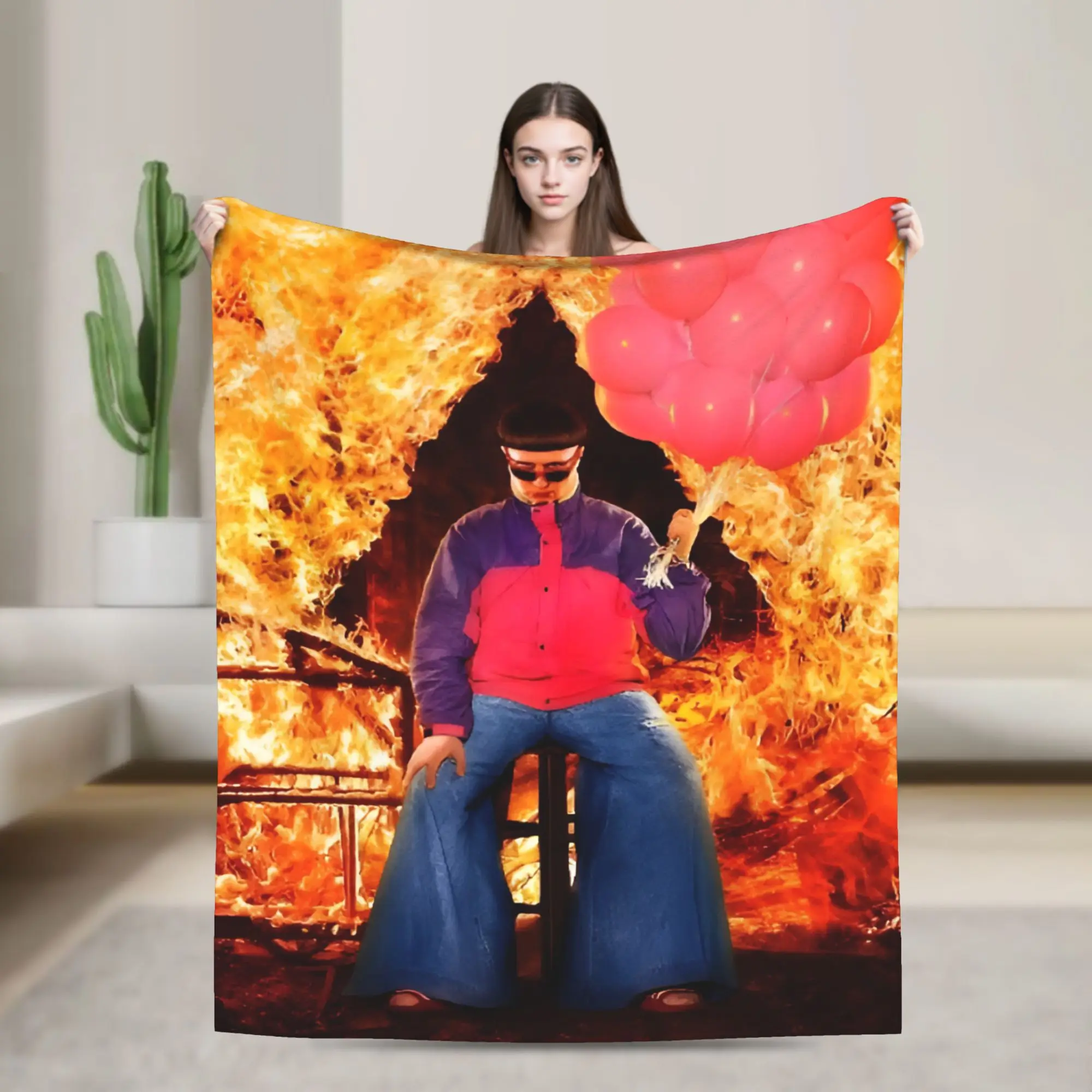 Super Soft RIP Oliver Tree 1993-2026 Throw Blanket Premium Flannel Fleece Lightweight Bed Blanket Warm Plush Blankets All Season