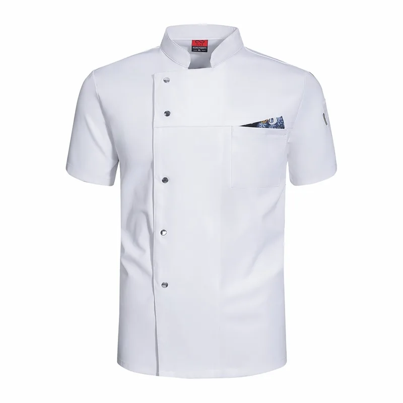 Giacca da cuoco Uomo Donna Manica corta lunga Camicia da cuoco da ristorante Uniforme da cameriere da cucina