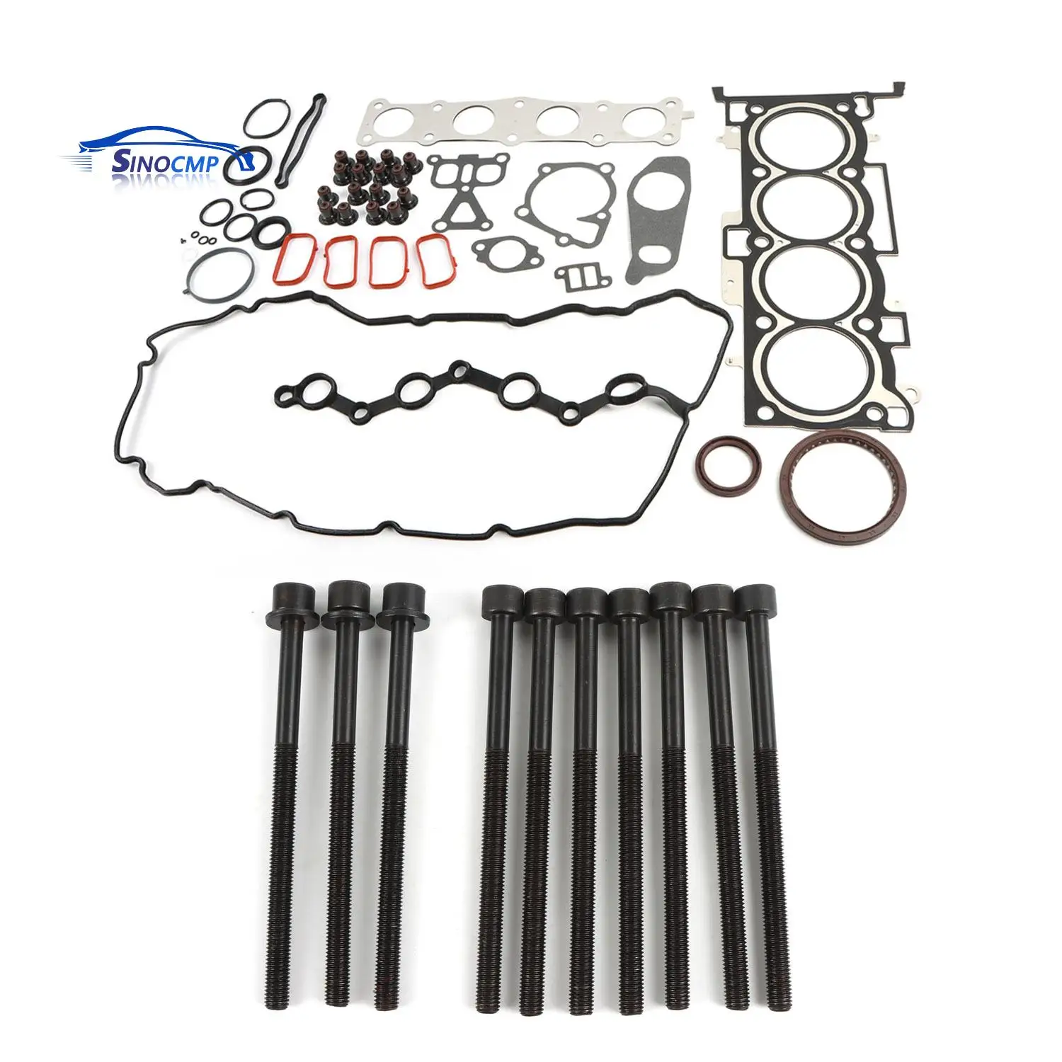 

G4KH 2.0L Engine Gasket Seal Kit W/Head Bolts For 2012-2020 Hyundai Sonata Kia 285212G401 222242G000 2142125002 22321-25000