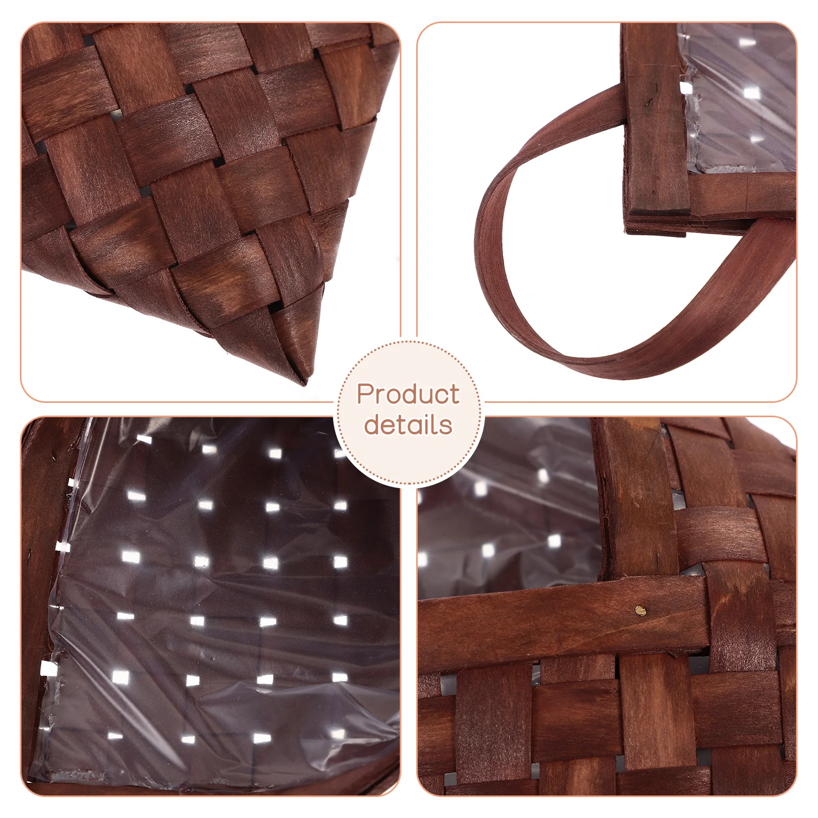 

Wall Hanging Woven Basket For Storage Kitchen Organizer Flower Holder Natural Home Decor Hanging Wood Plant Basket