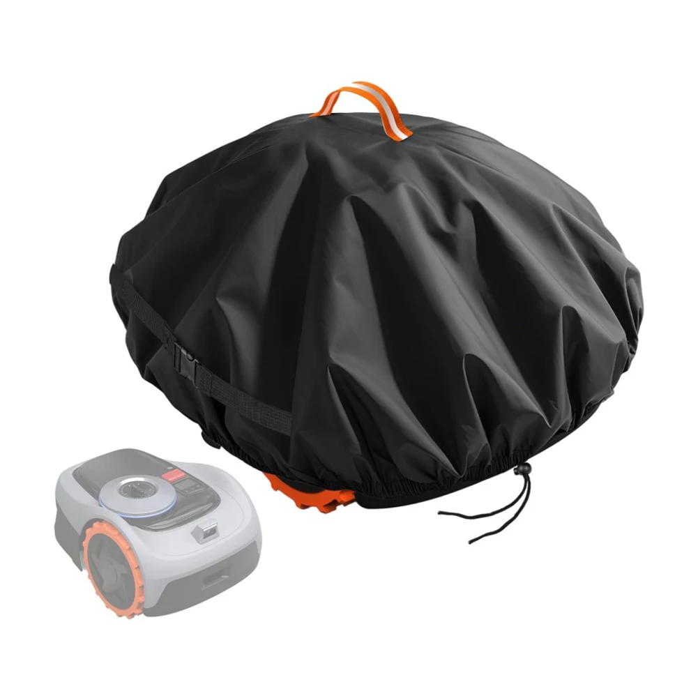 UV-resistant Cover Robotic Mower Cover For Winter Protection Windproof Side Straps Bright Access Handle Compact Foldable Storage
