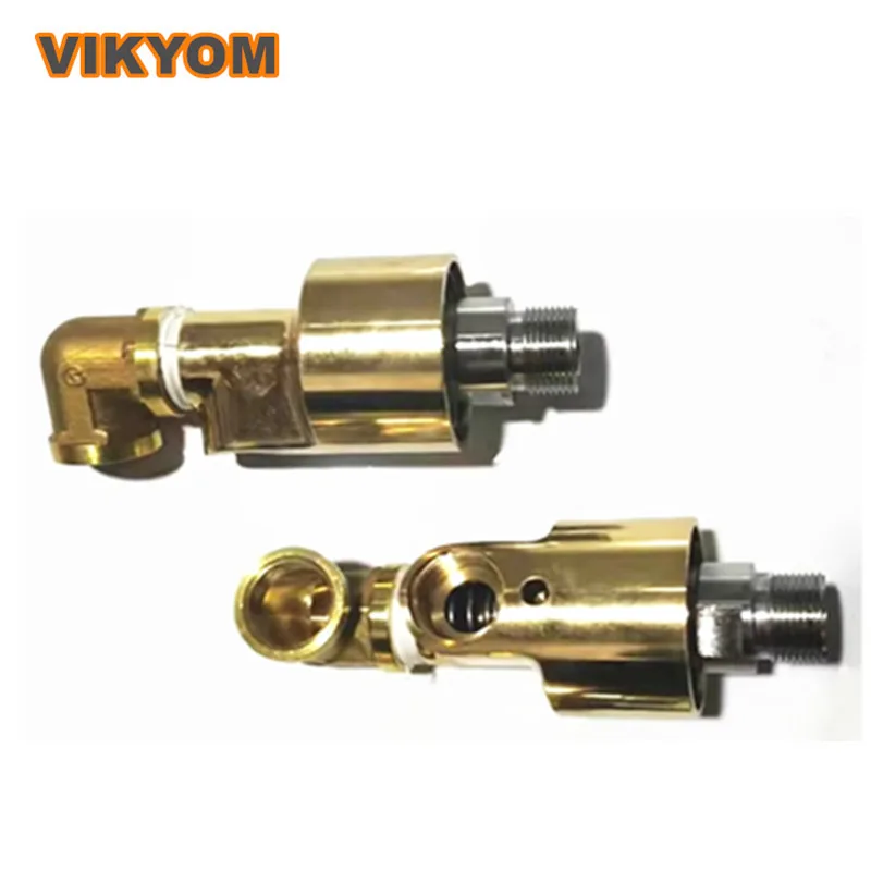 High-speed Copper Rotary Joint Water Air Hydraulic Oil Elbow Type Double Pass 3 4 6 Points 1 Inch Including Elbow Inner Tube