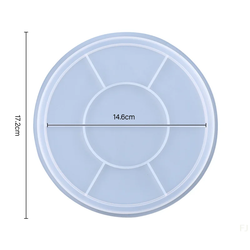 [YU]Silicone Mold Tray Concrete Mold Terrazzo Round Plate Concrete Plaster Mold