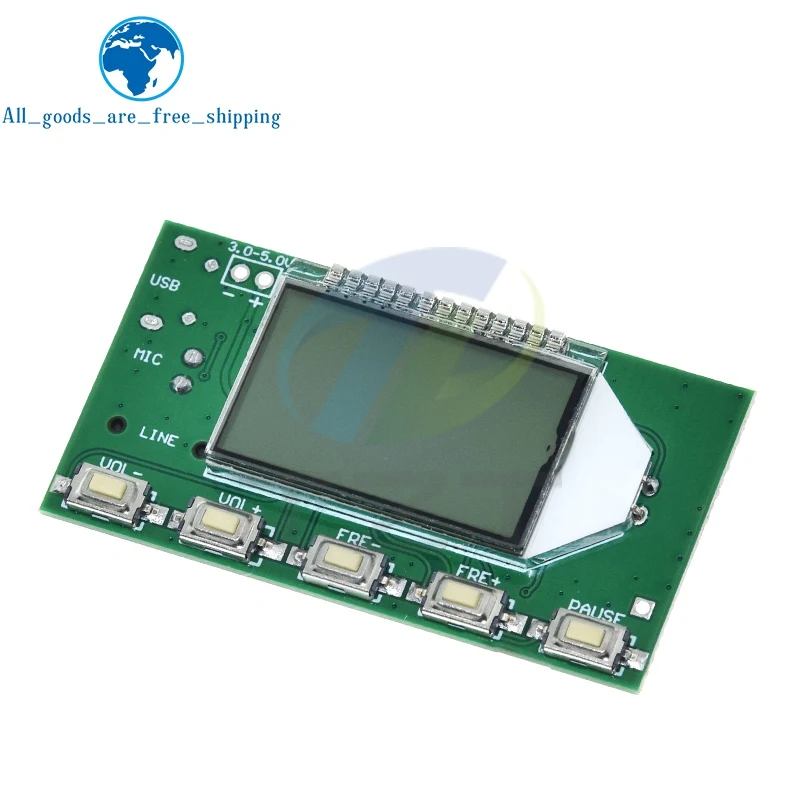 FM Transmitter Module FM Stereo Digital Transmitter Wireless Microphone Microphone Board 3V-5V FM Module 87.0MHz-108.0MHz