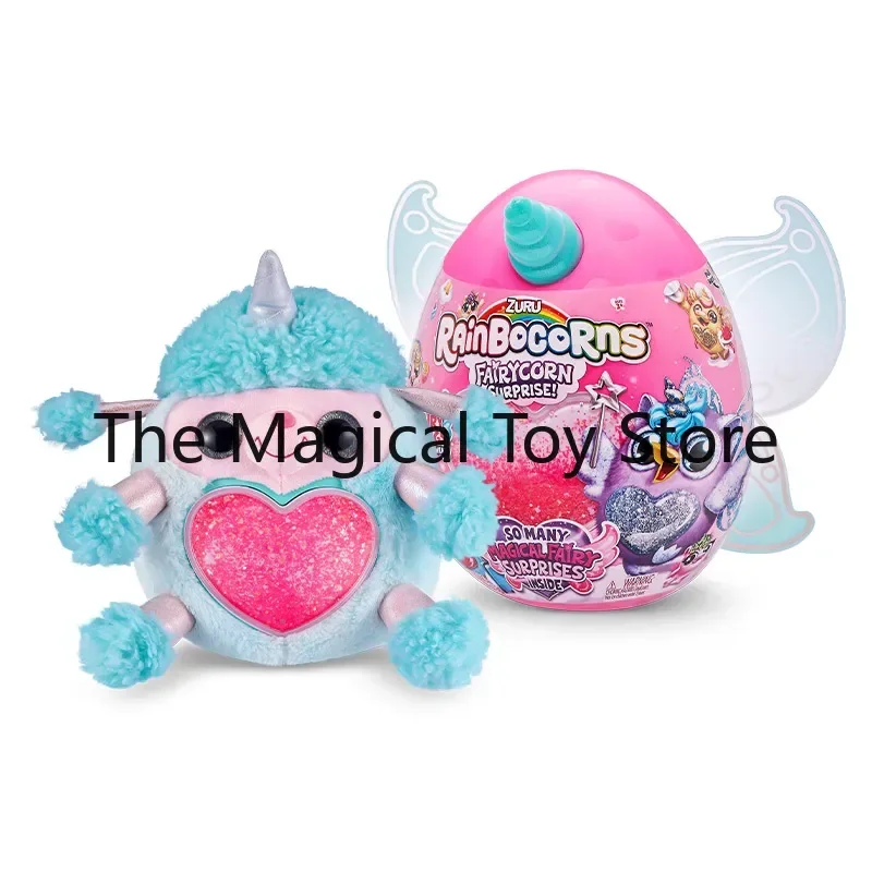 Original 4th Generation Rainbow Unicorn Super Surprise Egg Box Angel Wings Magic Plush Toy Collectible Doll Model Birthday Gift