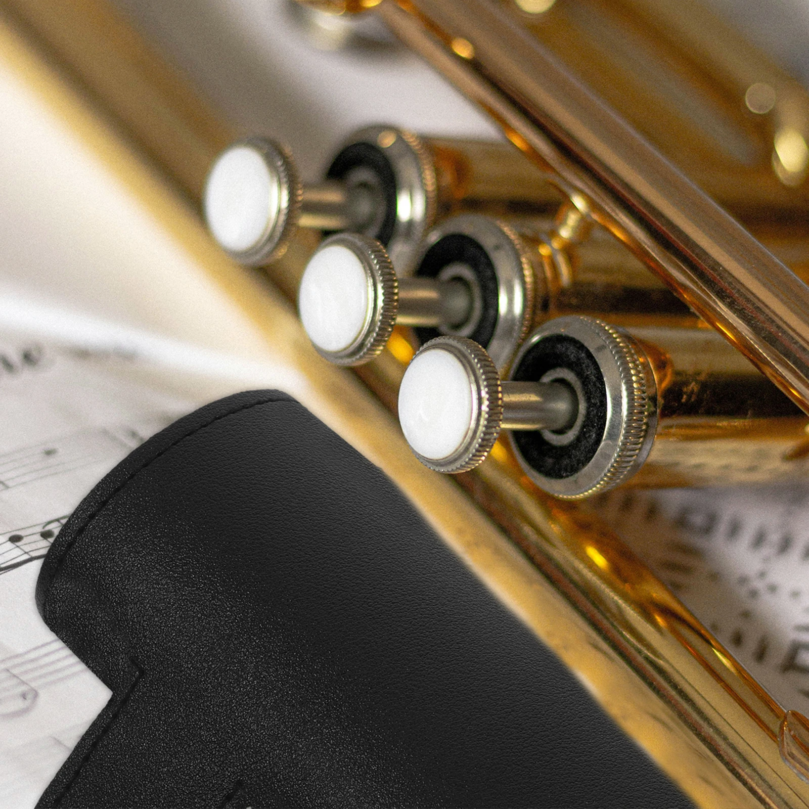 

Trumpet Valve Protector Pu For B-Flat Trumpet Accessories Guard Cover Parts Protection Pads Performance Practice