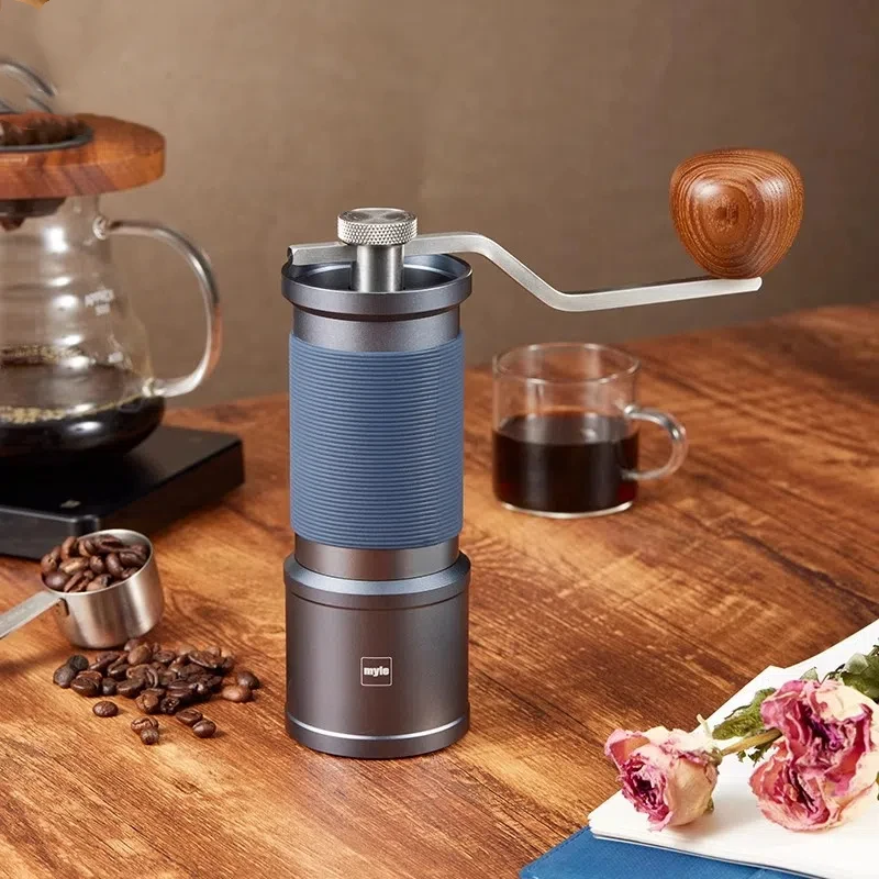 

Hand-Cranked Coffee Bean Grinder Small Household Hand-Brew Italian Manual Special Seven-Star Steel Core Coffee Bean Grinder