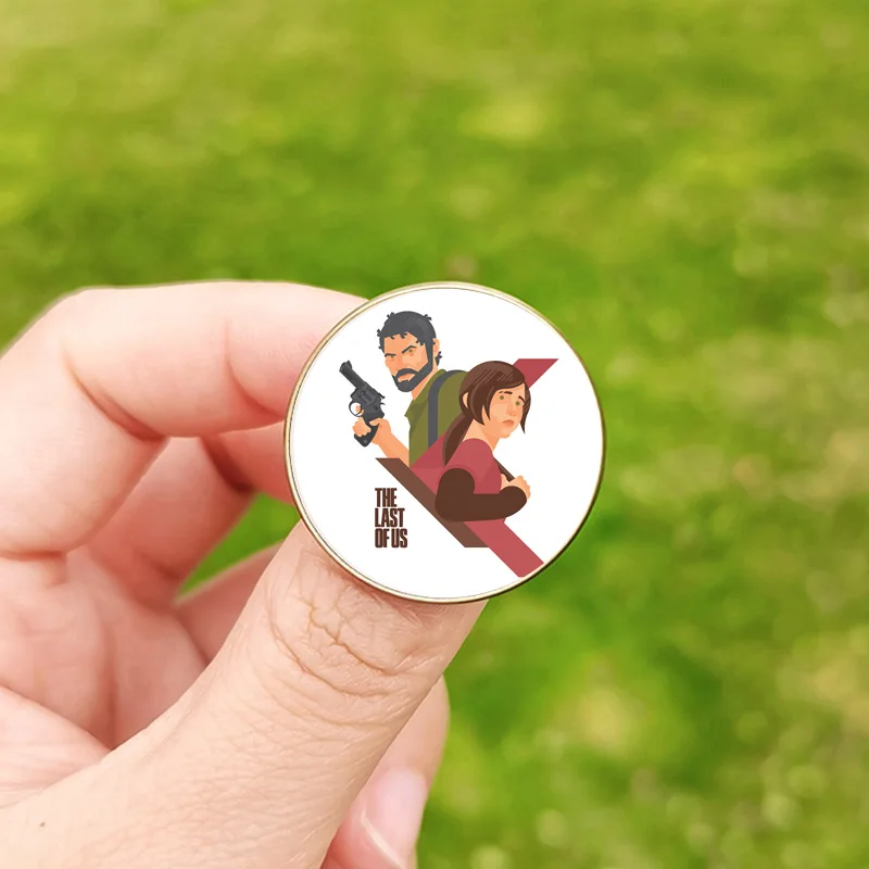 New The Last of Us 2 Pin Badges Ellie Figure Wings Rocket Spaceship Brooches for Men Women Fans Cosplay Backpack Glass Pins Gift