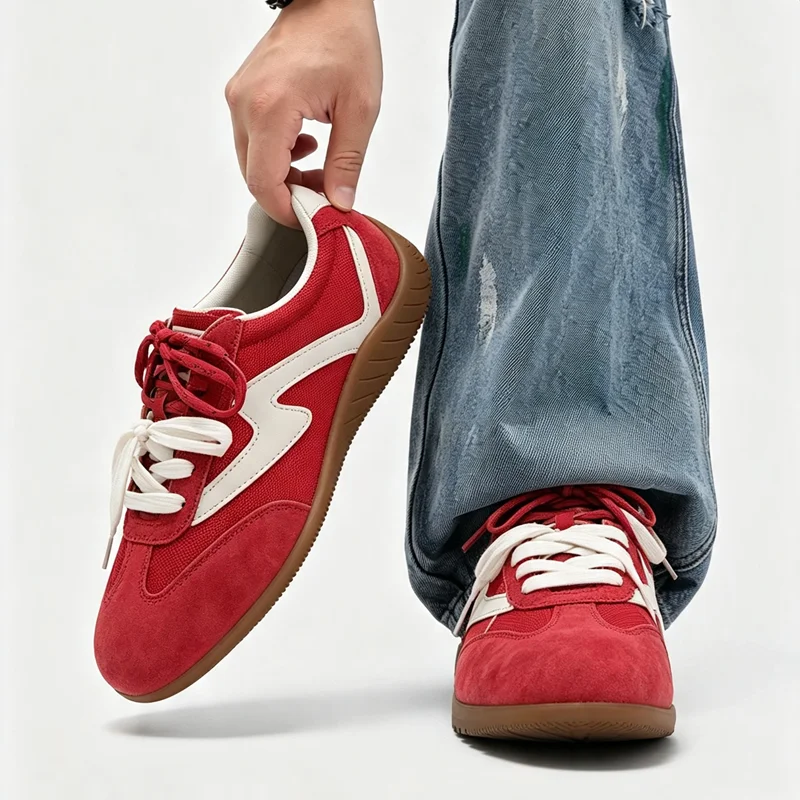 Men Women Autumn New Sports Casual Shoes, Breathable Non‑Slip Couple Versatile Lightweight Racing‑Style Sneakers Board Shoes