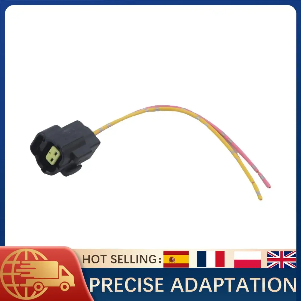

1PC Solenoid Valve Connector With 2 Wires Harness Plug For Kobelco Excavator SK-6E SK200-6E SK480LC-6E