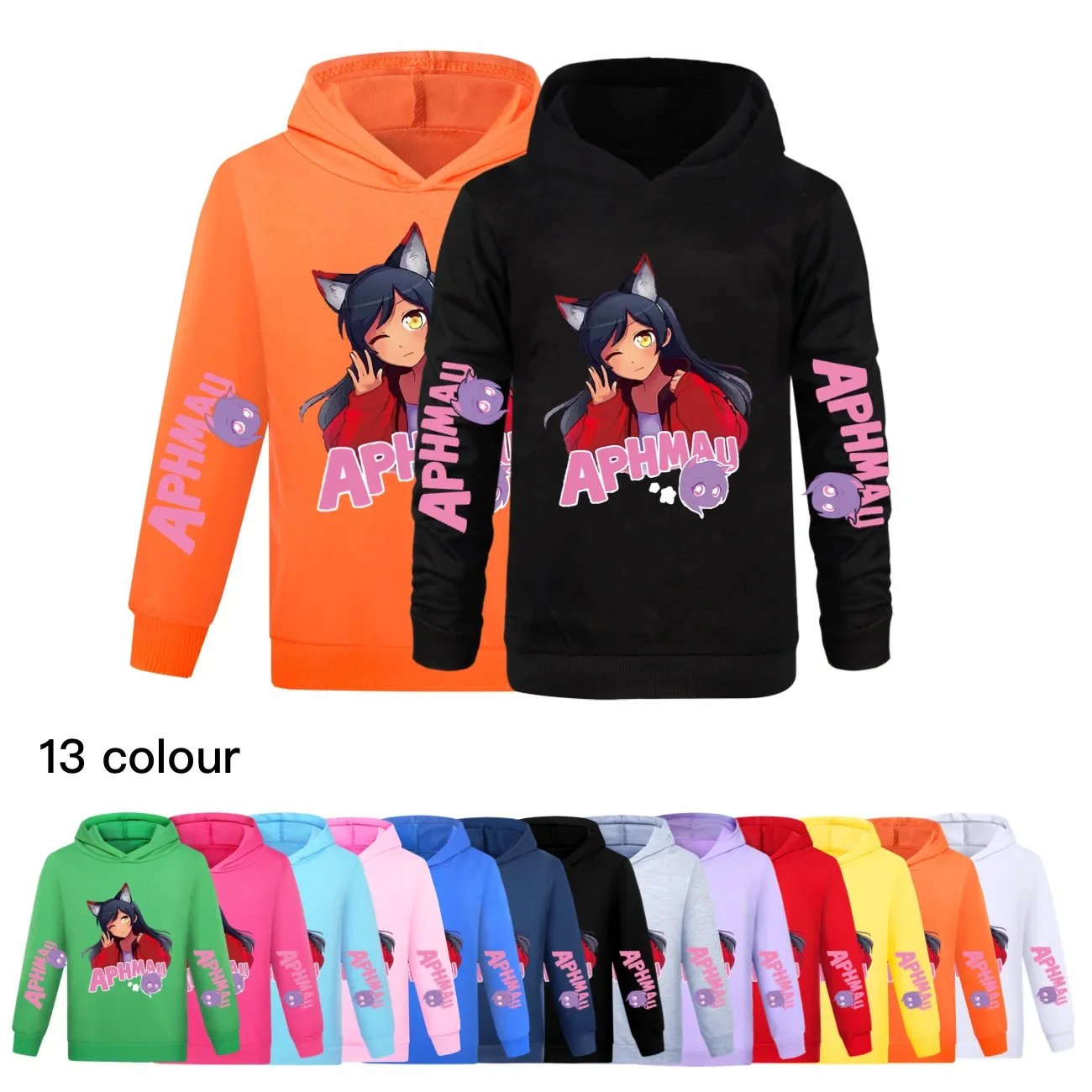 Anime Aphmau Merch Hoodies Kids Lycan Aaron Clothes Baby Girls Hooded Sweatshirts Toddler Boys Pullover Coats Children Clothing