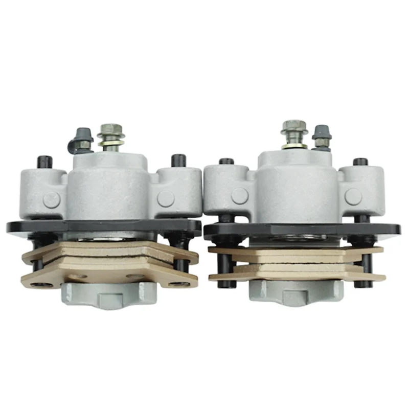 

2 PCS Front & Rear Brake Caliper W/Pads Silver Metal For Atv Arctic Cat Alterra 250 300 350 400 450 500 550 650 700 1000