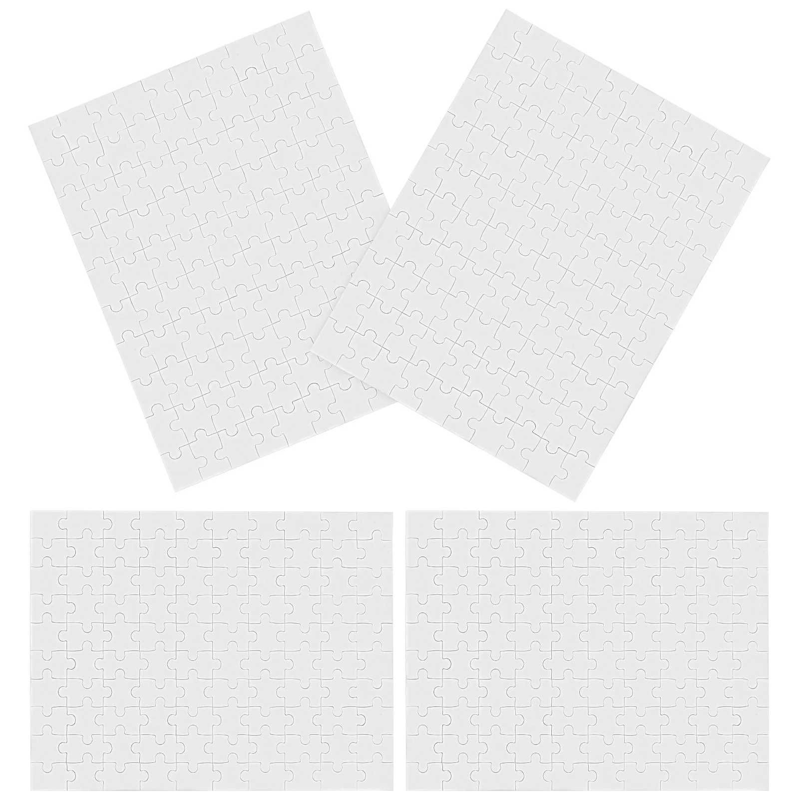 Puzzles vierges pour dessiner, grandes pièces de Puzzle pour enfants, fournitures artisanales éducatives, Puzzle en bois vierge