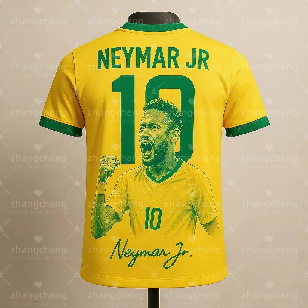 

NEYMAR JR Fan Collector's Edition Jersey for Summer 2025 #10 3d 3d Printing Sports Leisure Dry Quickly Men's Women's T-Shirt
