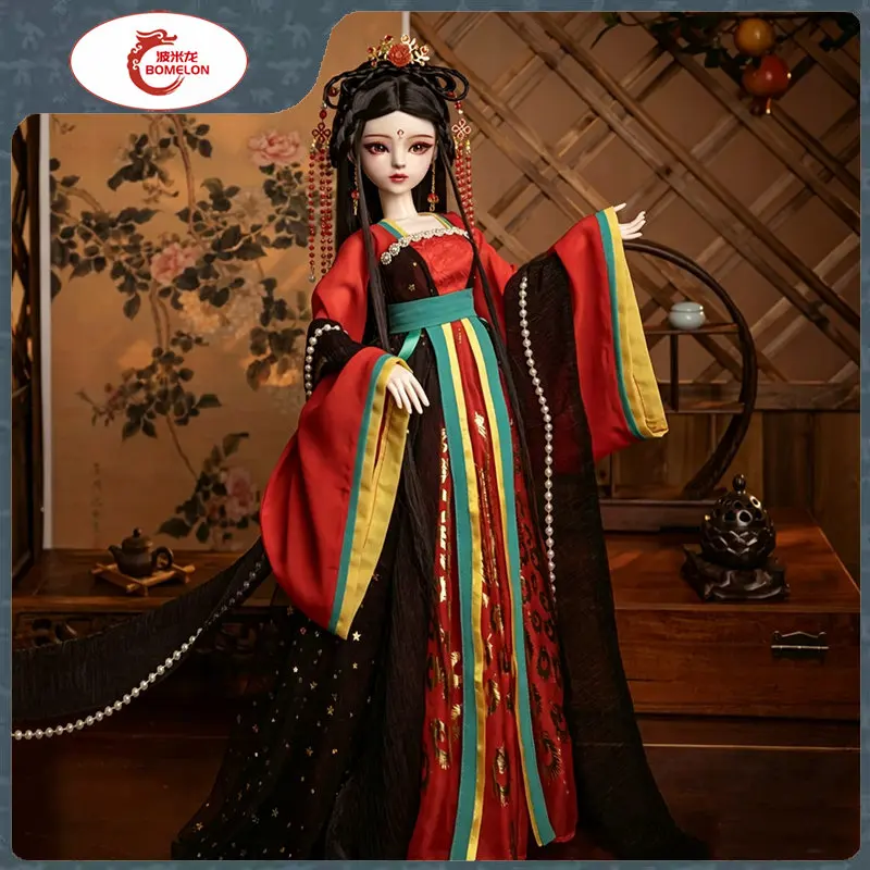 

New Handmade China 1/3 Bjd Doll Fullset 60cm Ancient Chinese Hanfu Gril Ball Jointed Doll with Clothes Collection Toys for Girls