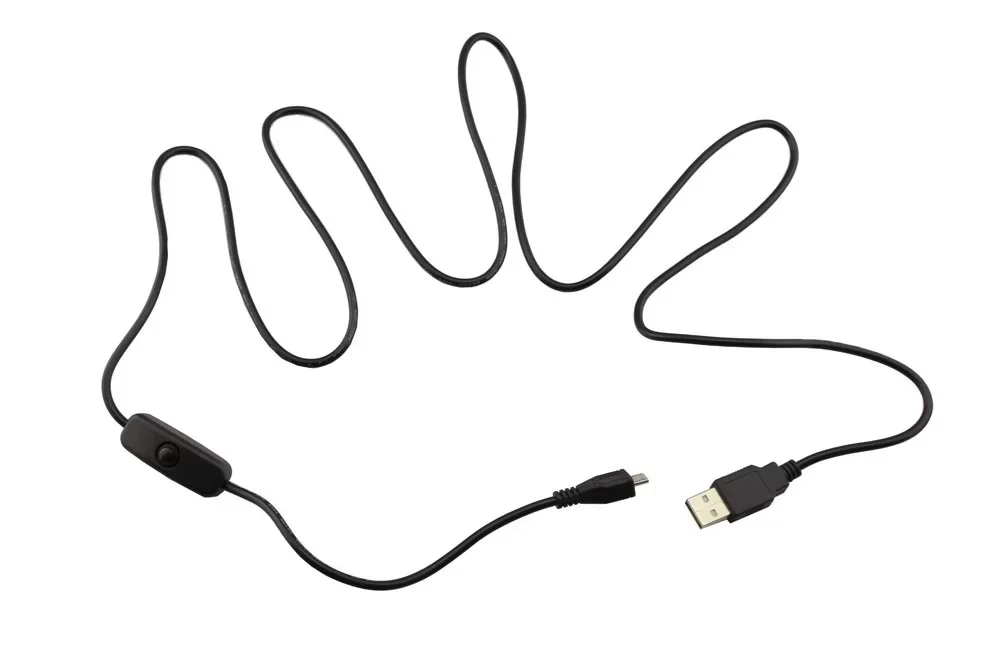 

Адаптер питания Micro USB с выключателем питания, черный, 1,5 м, USB для Raspberry Pi 4B 3B 3B +