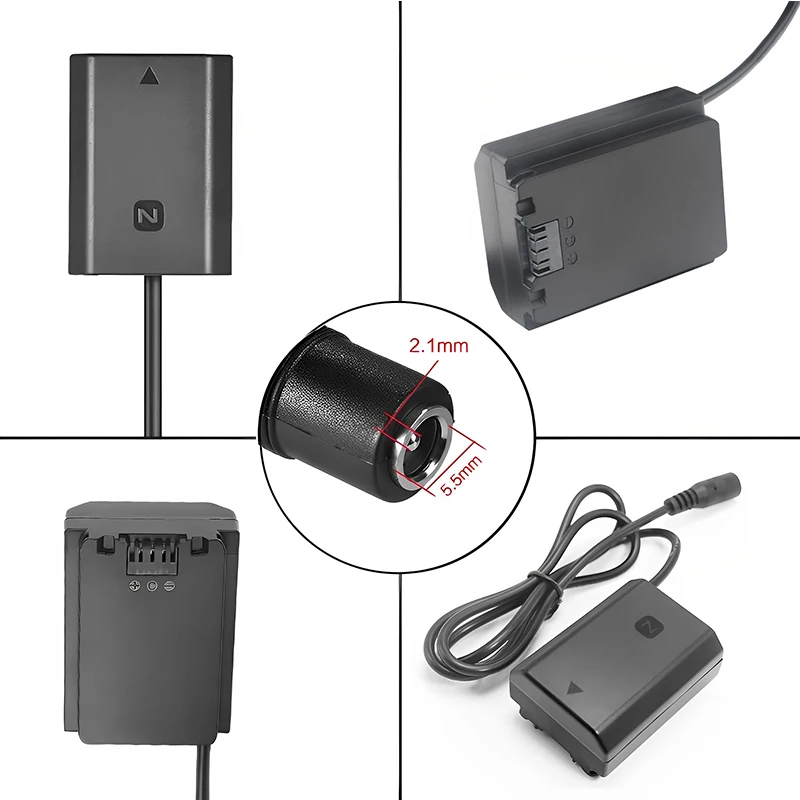 NP-FZ100 Dummy Battery AC Power Supply Adapter For Sony Alpha1 A7C A7M3 A7M4 A7R4 A7R3 A7RM4 A7RM3 A6600 ILCE-9 9II