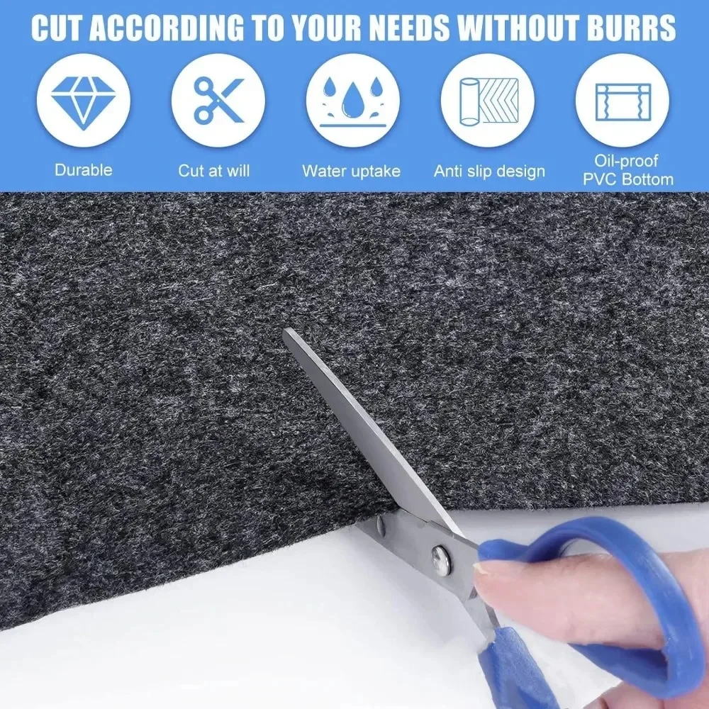 Generic Garage Floor Mat Protector Portable Anti Slip Oil Spill Mat Absorbent Oil Pad for Repair Car Trunk Mat Thick Felt Carpet