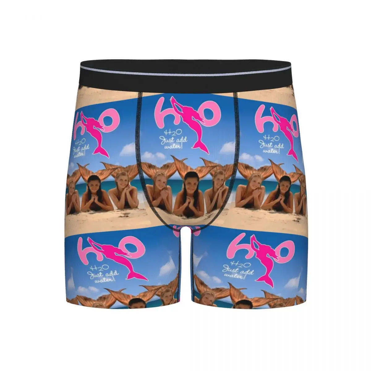 

Long Boxer Underpants Shorts H20 Just Add Water Panties Male Ventilate Underwear for Homme Man Boyfriend Gift