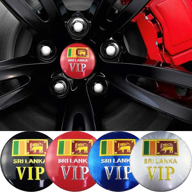 56MM Universal VIP Car Wheel Center Stickers Emblem Decoration For BMW Volvo Ford Audi Mercedes Benz Jeep Honda Toyota Mazda KIA