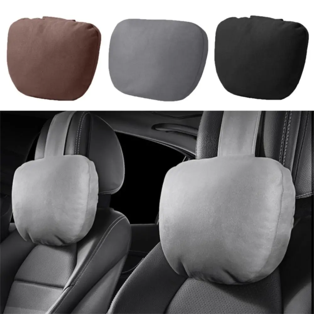 Polyester Fiber Filling Car Headrest Neck Support Soft Adjustable Car Head Restraints Neck Support Neck Pad Vehicle Interior