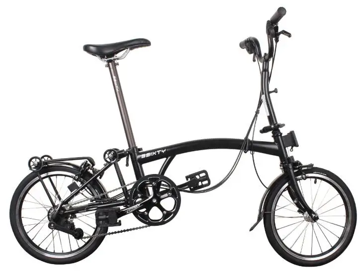 3SIXTY 16 Inch tri-Folding Bike  Internal 6 Speeds Steel Frame Mini Portable Folding Bicycle folding bicycle foldable bike