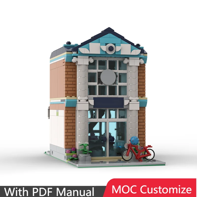 

687 PCS MOC Customize Medieval Architecture SeriesActivity Center Modular Building Blocks Model Kids Assembly Christmas Gifts