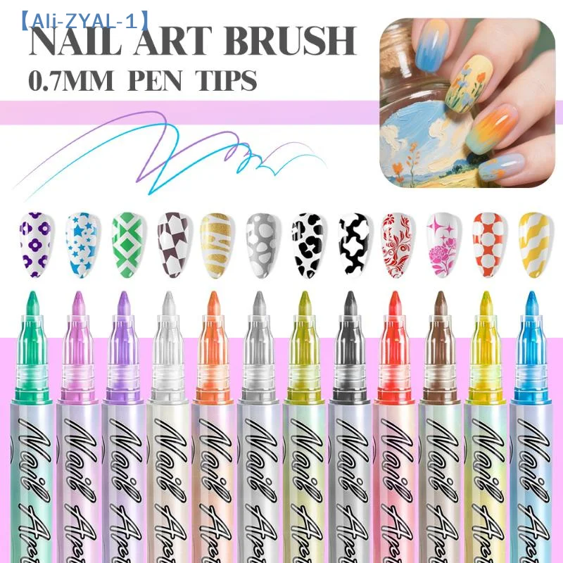 【zyal-1】conjunto-com-12-canetas-de-arte-para-unhas-a-prova-d'Agua-caneta-de-desenho-3d-para-unhas-ferramenta-de-manicure-para-pintura-abstrata