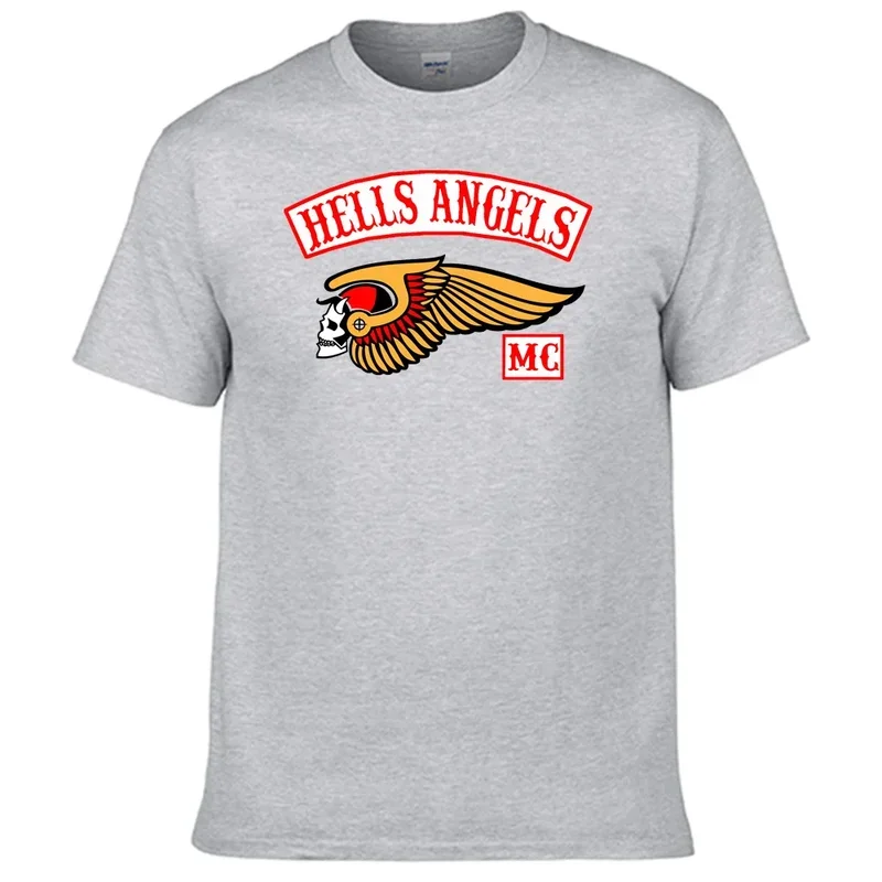 เสื้อยืดเสื้อยืด100% hells Angels เสื้อคอตตอน N14ขายดี