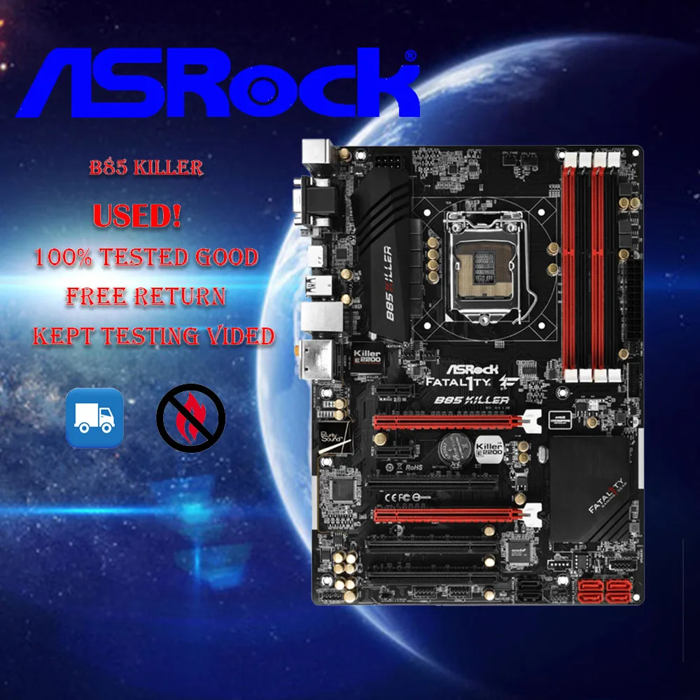 ASROCK B85 킬러 LGA 1150 32bg USB 3.1 ATX 데스크탑 마더보드 