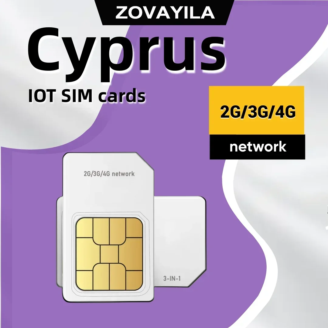 4G SIM card ZOVAYILA M2M Cyprus 1G data compatible with mobile phones, tablets, cameras, operation cameras, only for use in Euro