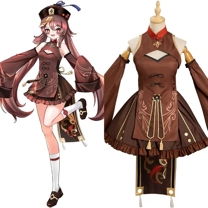 

Genshin impact Hu desktop cosplay costume zombie's style dress outfits Halloween carnival suit