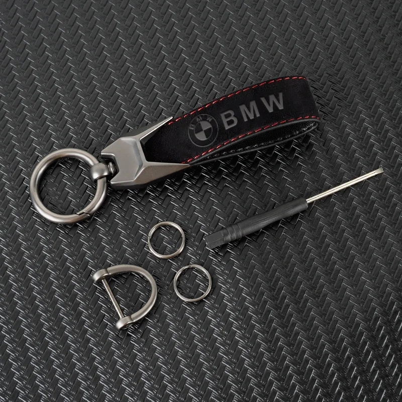 High Quality Leather Car Keychain Logo Keyring For Bmw M M3 M5 Performance E36 E39 E46 E53 E90 E60 E61 E93 X3 X1 Accessories - view 3