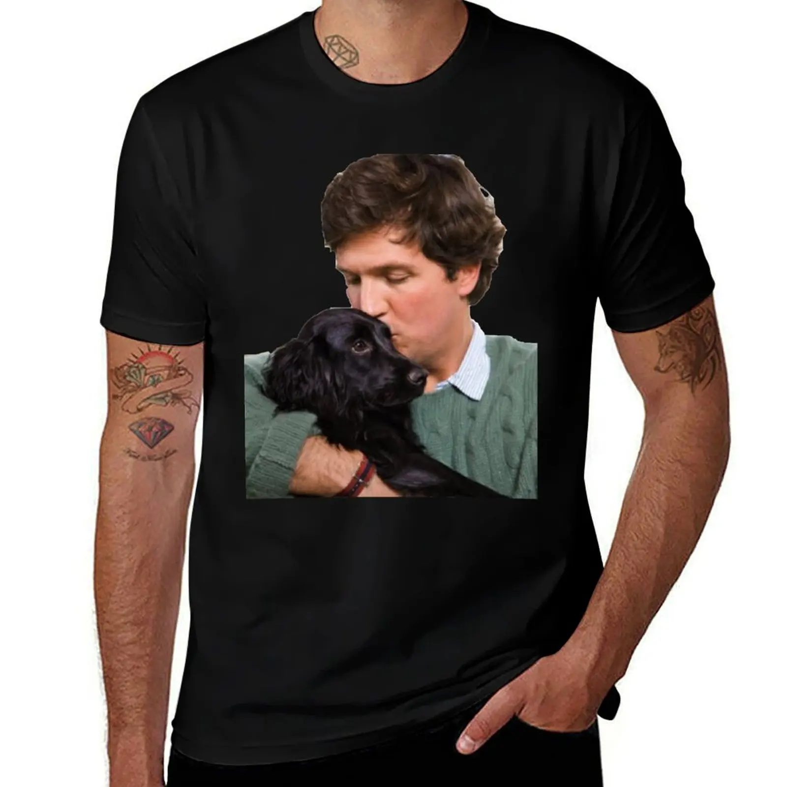 

Tucker Carlson #18 T-Shirt t shirts cotton 100% t shirt man luxury T-Shirt