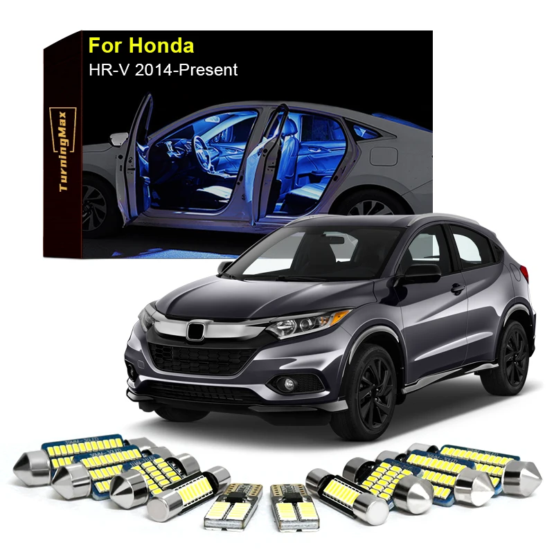 

Canbus Interior Lighting LED Bulbs Kit Package For Honda HR-V 2014-Now Trunk Dome Map Reading Lights Indoor Lamp Car Accessories