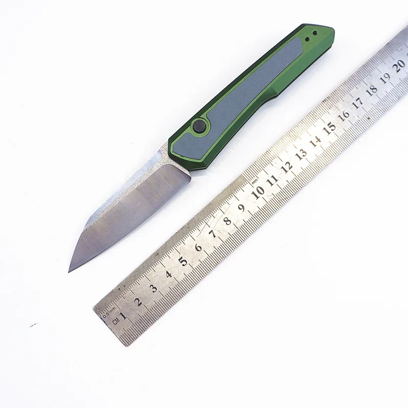 Coltello pieghevole, manico in materiale D2 in lega di alluminio, coltello da sopravvivenza per esterni portatile e alla moda, coltello portatile per esterni