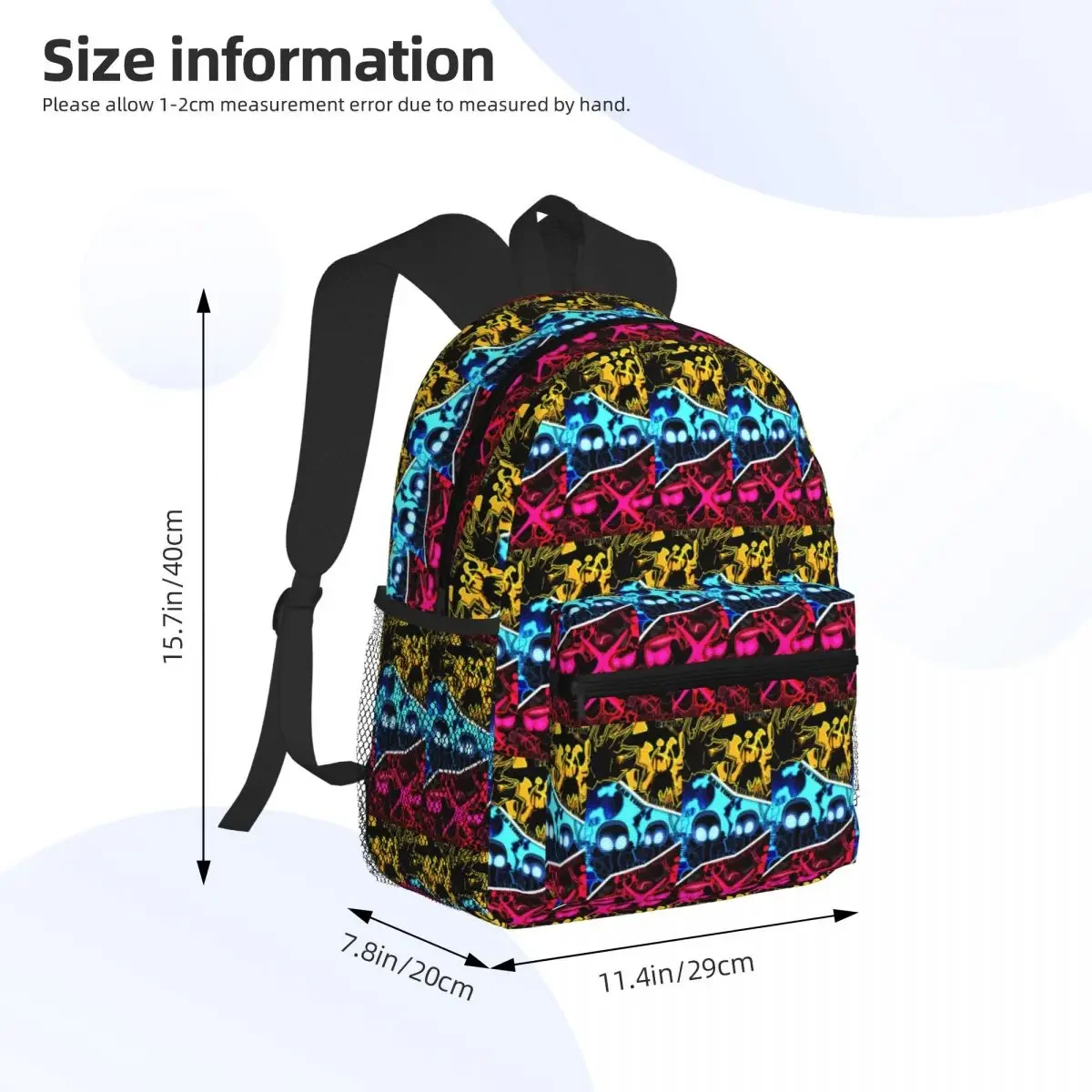 Fnf Game Friday Night Funkin Student Backpack School Bag Hiking Travel Daypack for Men Women Fashion Bookbag Shoulder Bags