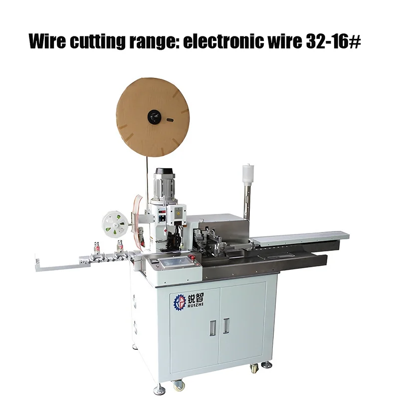 Macchina completamente automatica per crimpare terminali a 5 fili con decapaggio a doppia testa per la produzione di cavi
