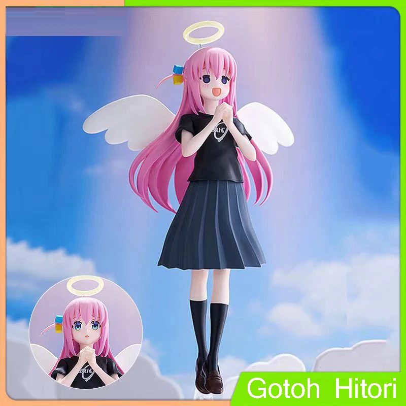 อะนิเมะ hitori รูปนางฟ้ารูปปั้นสาว bocchi หิน! ตกแต่งของเล่นฟิกเกอร์ฮิโตริตุ๊กตาน่ารักของสะสม PVC โมเดลเครื่องประดับ