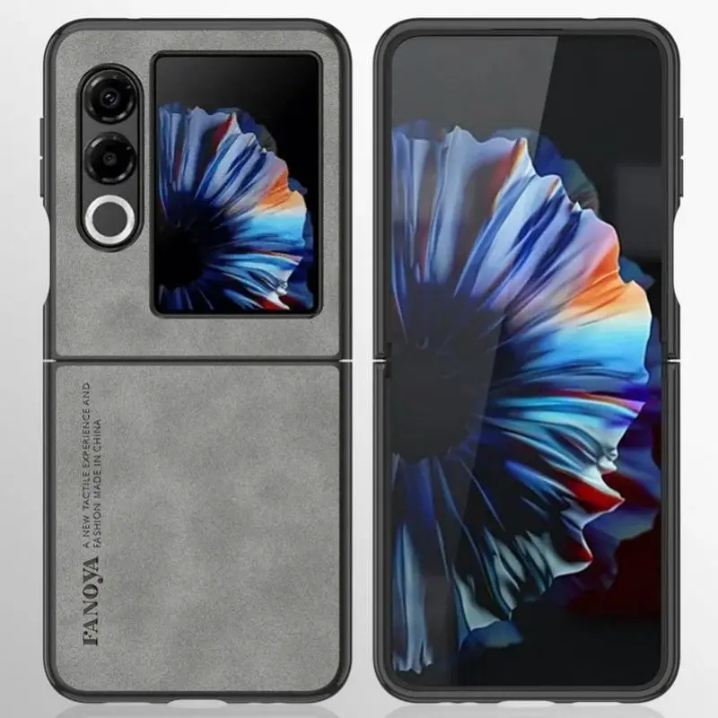 

Luxury Leather Case For ZTE Nubia Flip 2 1 Flip Cover Matte Protection Silicone Phone Case Coque For ZTE Nubia Flip 2 Nubia